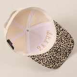 Restocked* TEXAS Trucker Hat: Tan Leopard