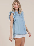 All Yours Top: Chambray