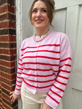 Sweet Stripes Top: Pink/Red