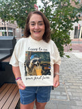 Happy to See Your Feral Faces Tee : Ivory