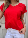Southern Accent Top: Red