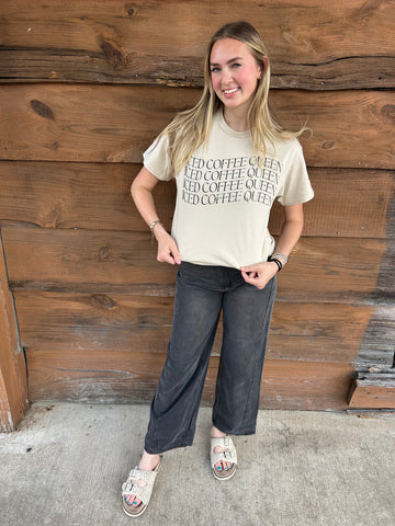 Iced Coffee Queen Tee: Sand
