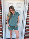 Laguna Half-Zip Ace Set: Eldergreen