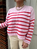 Sweet Stripes Top: Pink/Red