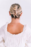 Open Hair Clip Blonde Tortoise: Large