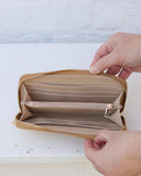 Penelope Wallet: Woven Almond