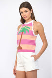 Palm Springs Top: Pink/Orange