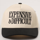Expensive & Difficult Trucker Hat: White Camo