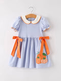 Princess of the Pumpkin Patch Dress: Blue Mix