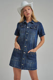 Equestrian Era Dress: Dark Wash