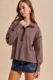 Mocha Muse Collared Top: Dark Mocha