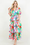 Petal Pop Dress: Multi-Colored