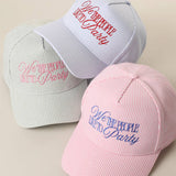 We The People Like To Party Seersucker Hat: Blue
