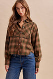 Cider Season Plaid Top: Hunter Green
