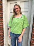 What A Lucky Life Top: Green