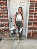 Wild Side Patchwork Overalls: Leopard Print