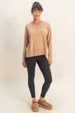 Stay Warm Sweater: Dark Taupe