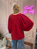 The Marlowe Top PLUS: Red