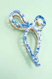 Jumbo Bow Hair-Clip: Blue
