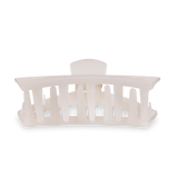Open Hair Clip Coconut White: Large