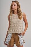 Golden Hour Sweater Top: Oatmeal