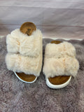 Hearsay Sandals: Ivory Fur