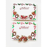 Christmas Theme Sparkly Earrings:Multi-Color