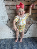 The Cutest Chick Romper: Yellow