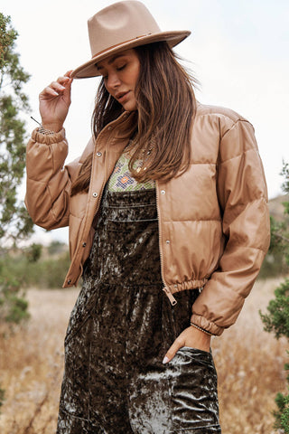 Case Of The Winter Puffs Jacket: Brandy Cream