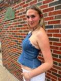 Denim Darlin’ Top: Medium Indigo