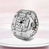 Wildflower Watch Ring: Gold White