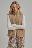 Fireside Quilted Vest: Caramel