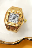 Wildflower Watch Ring: Gold White