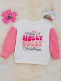 Holly Dolly Christmas Top: Pink Mix