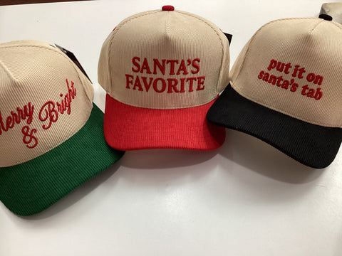 Holiday Cord Hats: Multi