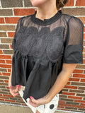 Enchanted Evening Top: Black