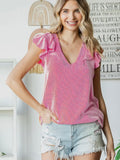 Meet Me Later Ribbed Top: Pink