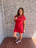 Laguna Half-Zip Ace Set: Blushed Brick