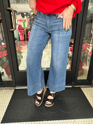 Serendipity Seamed Denim: Light Wash