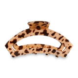 Open Hair Clip Blonde Tortoise: Large