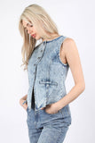 Dare To Denim Top: Lightwash