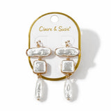 Turning Heads Pearl Earrings: Gold