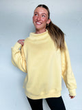 Morning Mist Mock-neck: Yellow