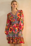 Petal Parade Dress: Multi-Color