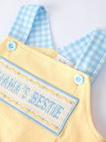 "MAMA'S BESTIE " Romper: Yellow