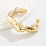 Wavy Rave Bangle: Gold