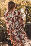 Falling for Florals Dress: Cream Multi