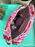 Tiger print Cosmetics Bag: purple/blue