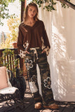 Common Thread Top: Brown/Natural