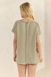 Seeing Double Floral Top: Light Olive